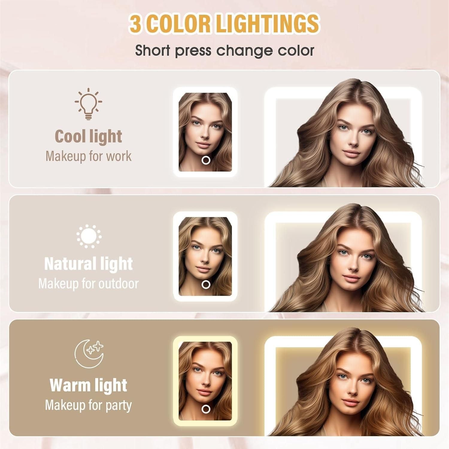 LED Makeup Mirror Jewelry Box